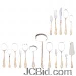 JCBid.com online auction 72-pc-gold-trim-flatware-set